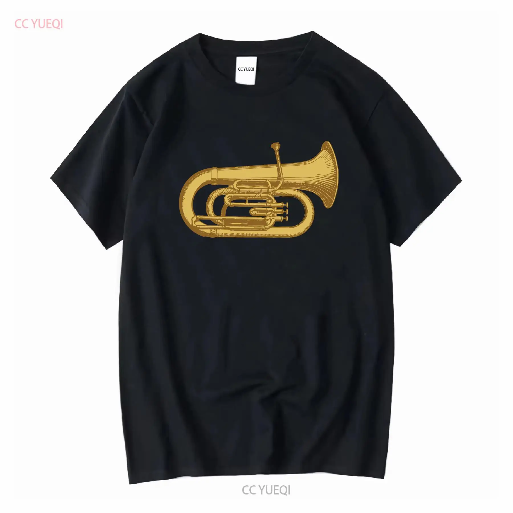 Musical Instrument Euphonium - Euphonium Brass Musikinstrument Herren-Baumwoll-T-Shirt, Vintage-Top, leicht