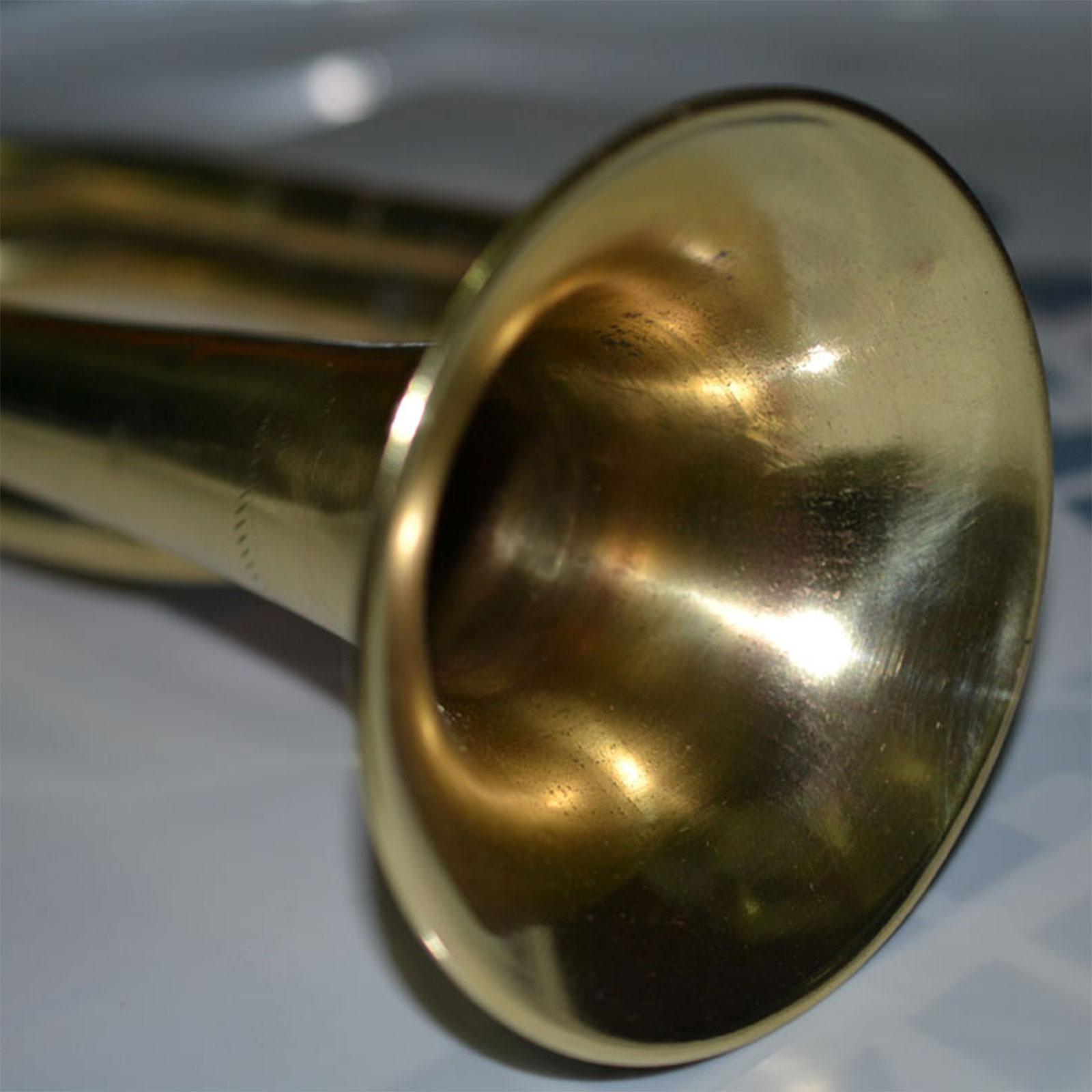 Musical Instrument In Orchestra - Camping-Trompete aus Messing für Anfänger, Blaskapellen-Musikinstrument,