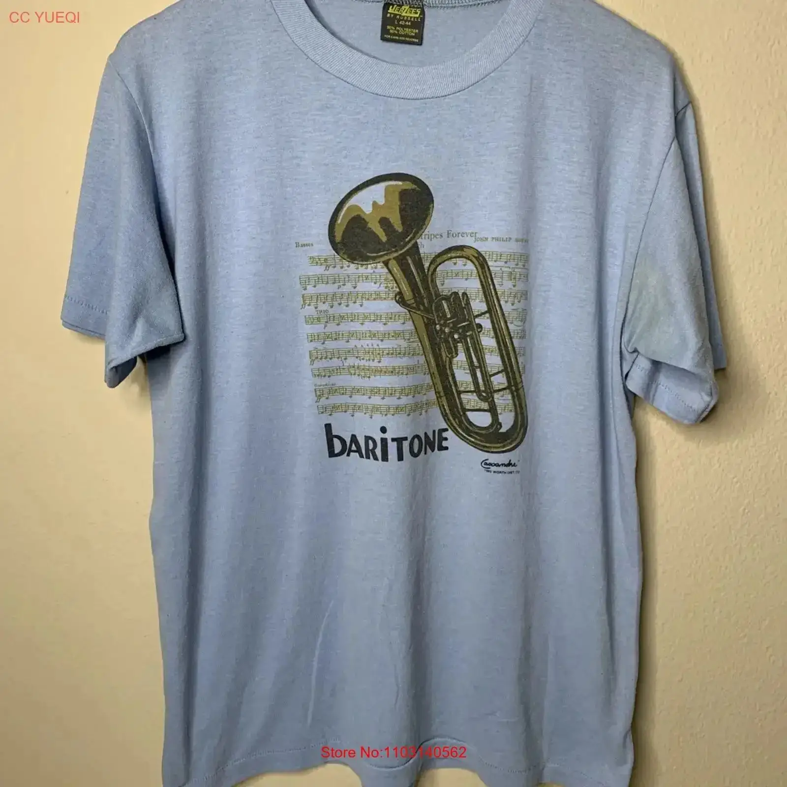 Musical Instrument In Orchestra - Vintage Baritone Instrumenten-T-Shirt für Herren, Größe