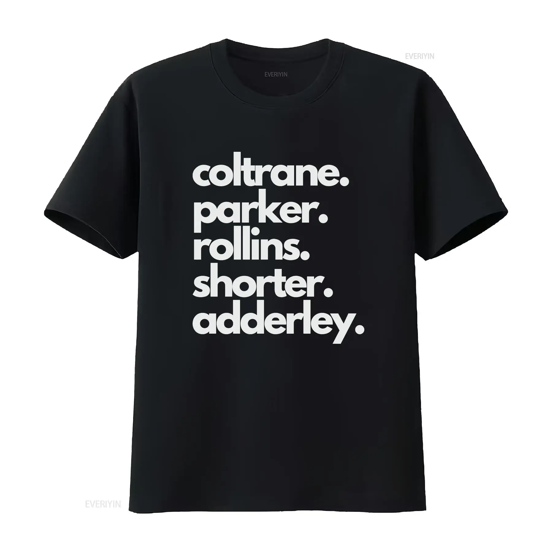 Musical Instrument With Names - Jazz Saxophon Legend Names T-Shirt mit