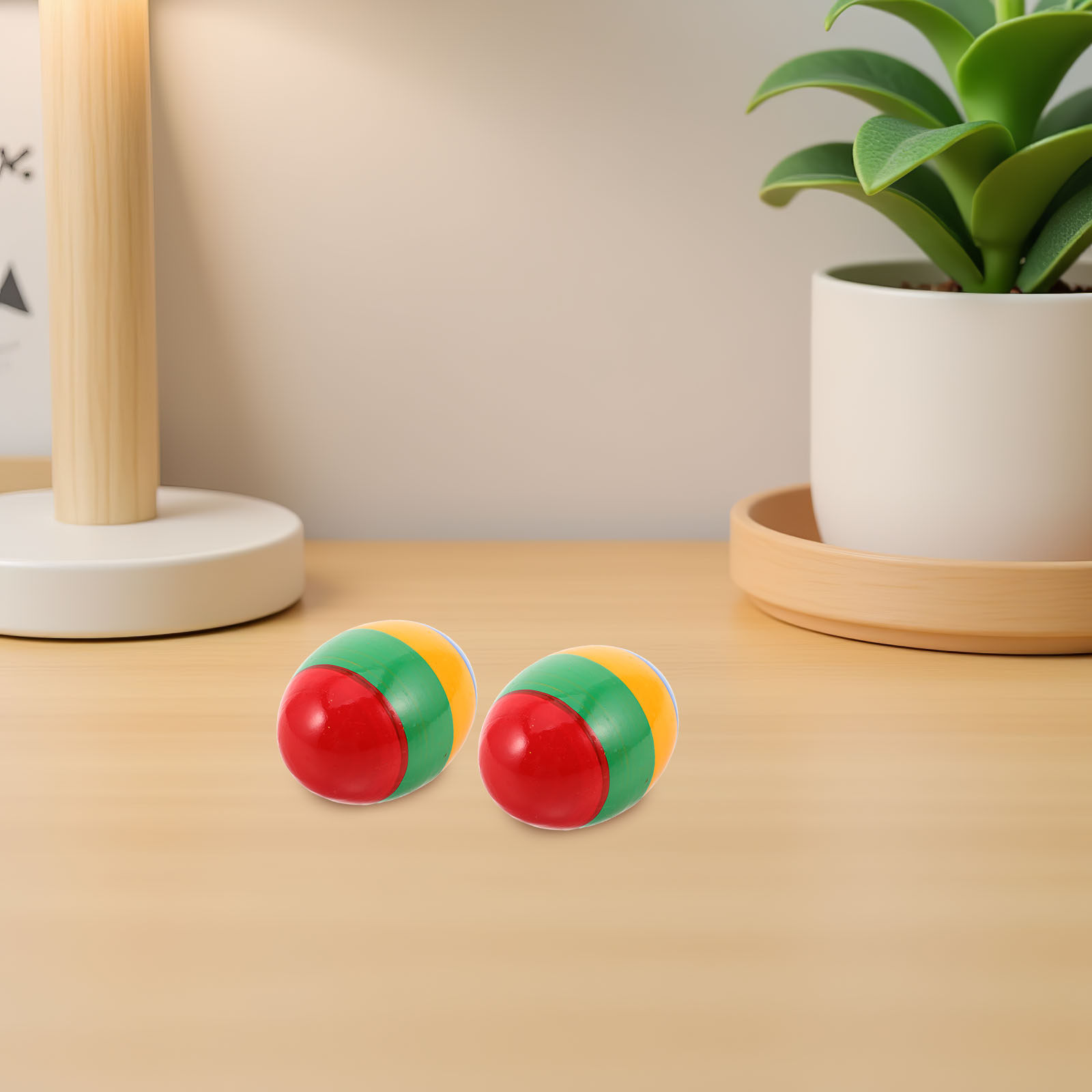 Musical Instrument For Toddlers - 6 Stück Kinder-Maracas aus Holz, Baby-Maracas,