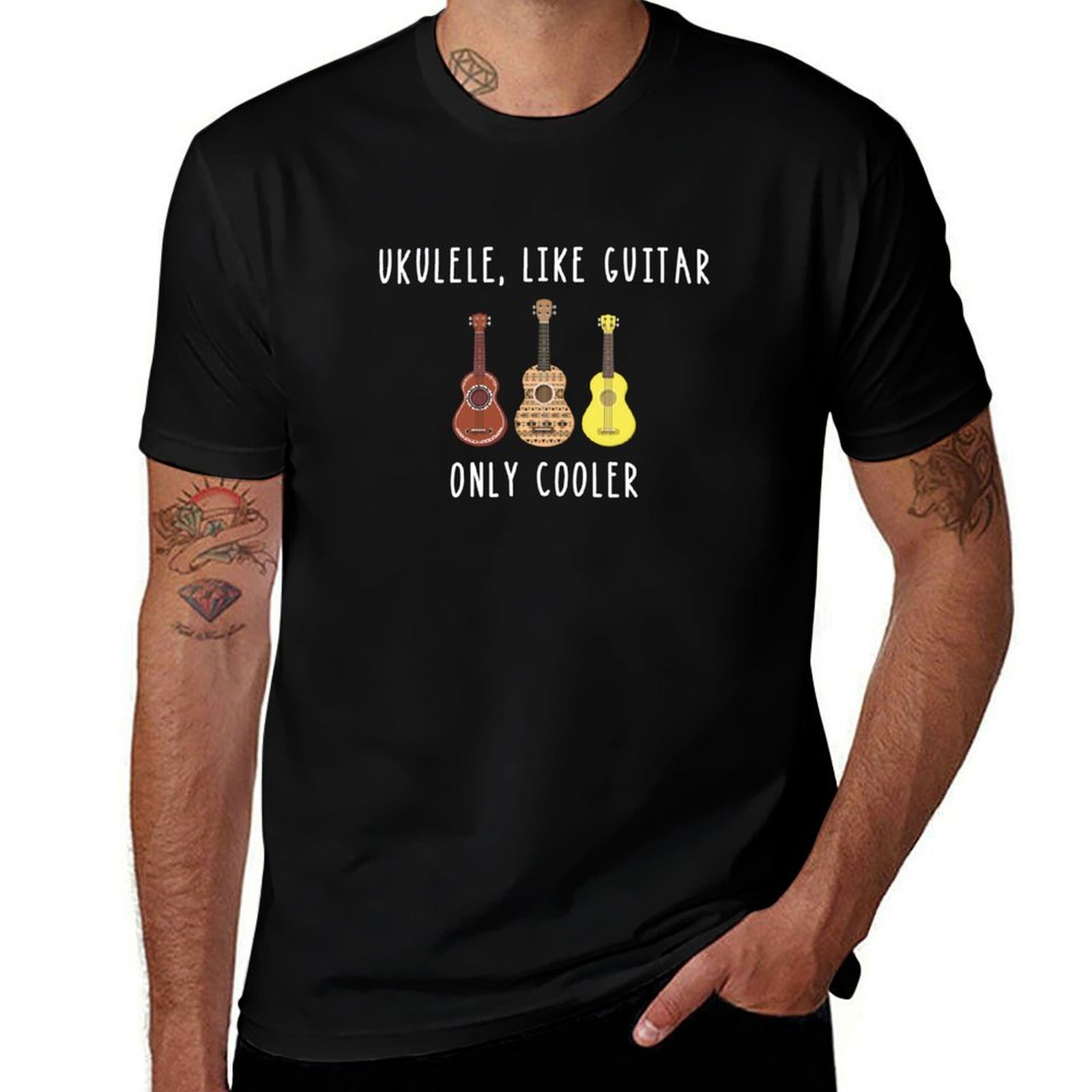 Musical Instrument Like Guitar - Ukulele-T-Shirt, das wie eine Gitarre aussieht,