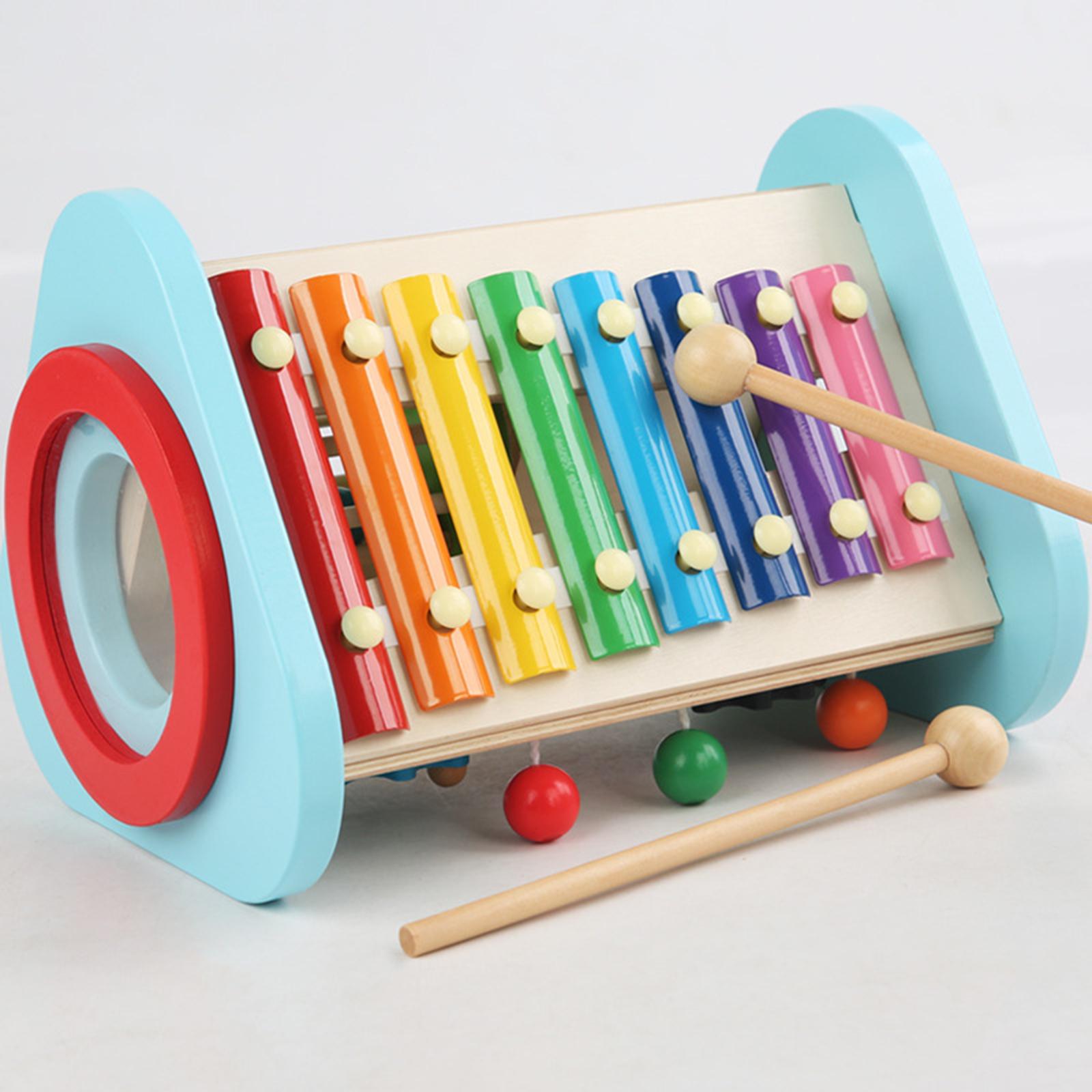 Musical Instrument For Toddlers - Hölzernes Musikspielzeug, Holz-Lernfähigkeitsspielzeug, Schlaginstrumente, Spielzeug für