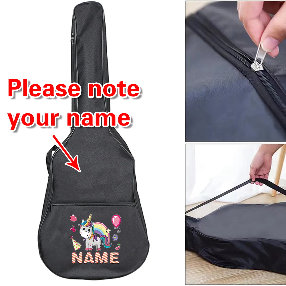 Musical Instrument With Names - Angepasst Name Gitarre Tasche 36-41 zoll