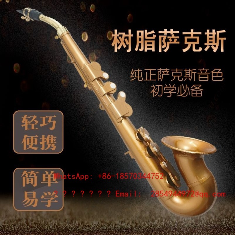 Musical Instrument Easy To Learn - Harz-Saxophon Musikinstrument B-Dur F-Dur Mittelgroß für