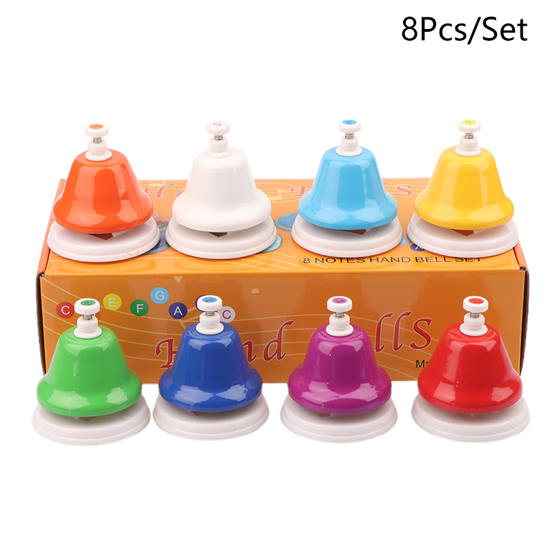 Musical Instrument For Toddlers - Neue achtfarbige Glockenspiel-Tischglocken für musikalische Bildung
