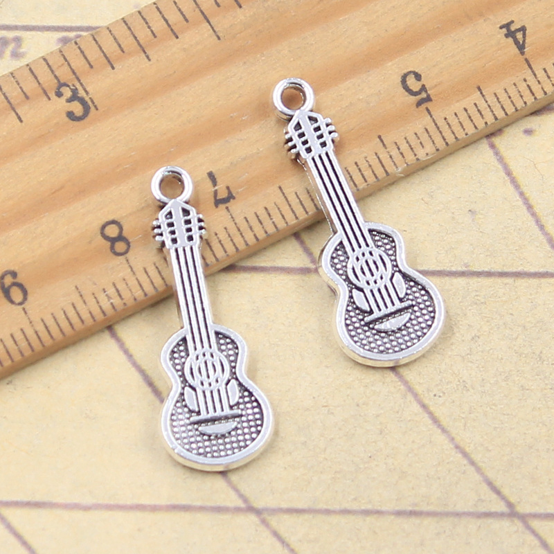 Musical Instrument Like Guitar - 20 Stück Charms Musikinstrument Violine Gitarre