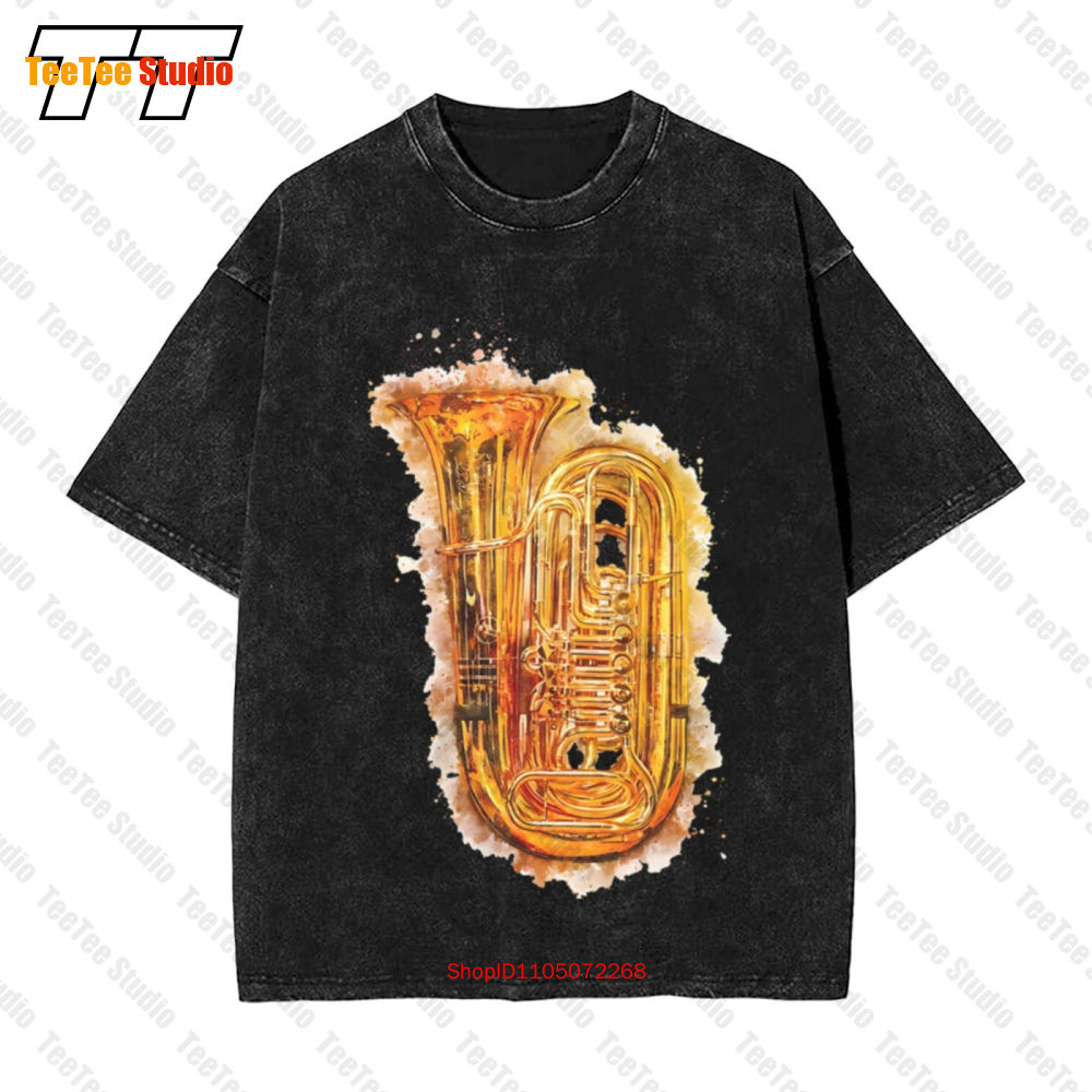 Tuba in buntem Aquarell glänze – Musical Instrument Tuba Bewertung und Preis