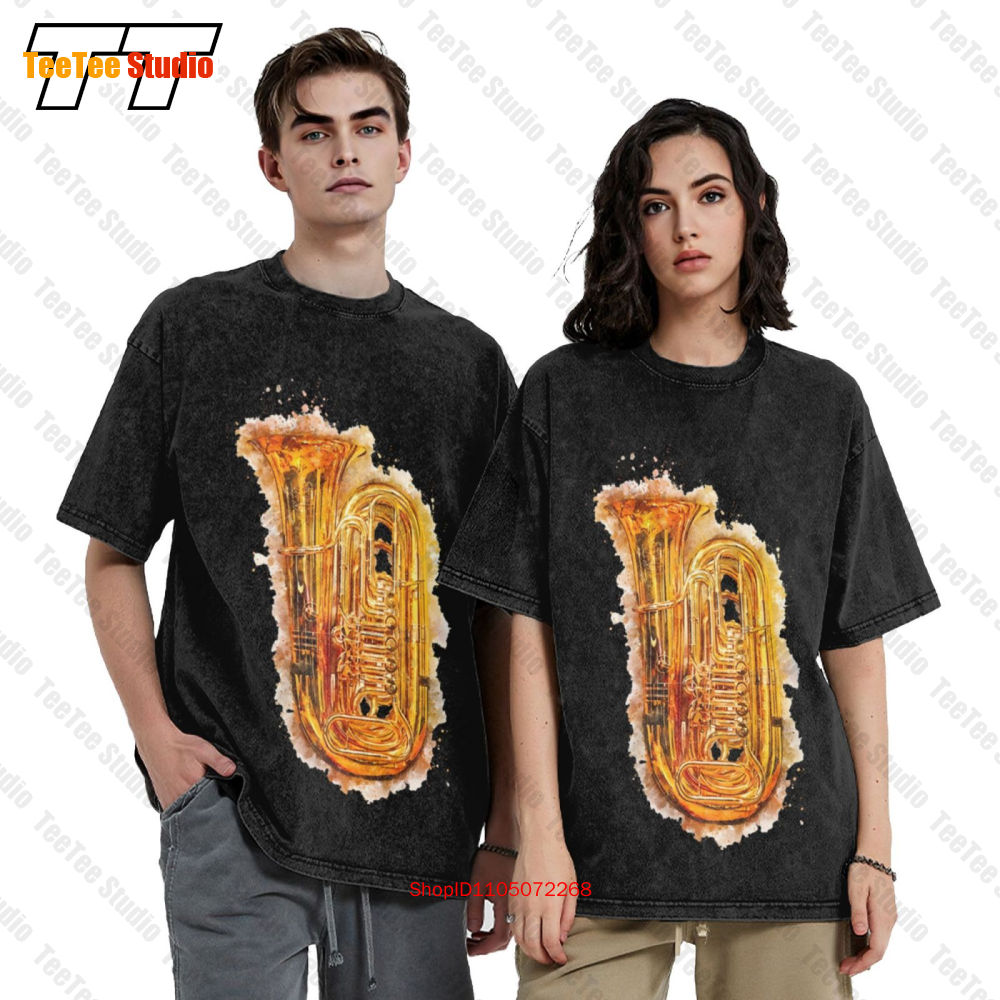 Tuba in buntem Aquarell glänze – Musical Instrument Tuba Bewertung und Preis
