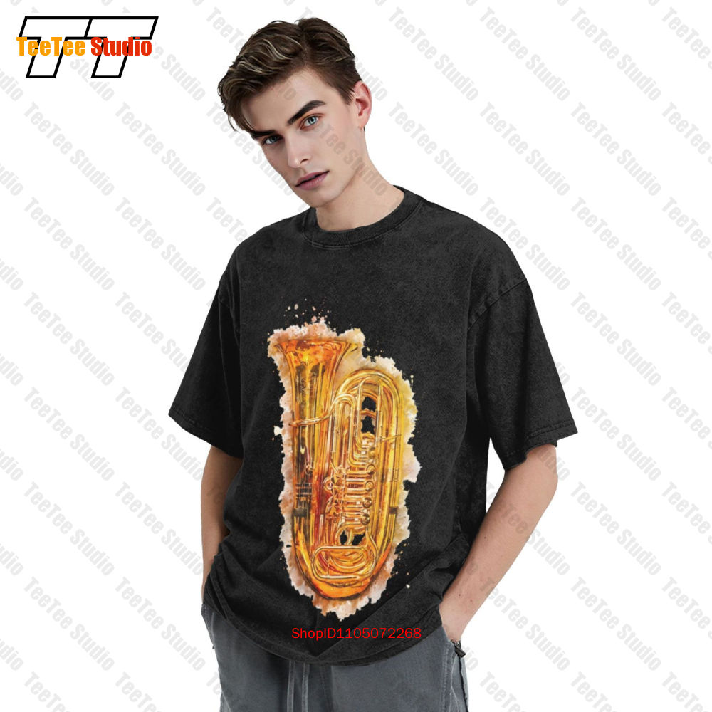 Tuba in buntem Aquarell glänze – Musical Instrument Tuba Bewertung und Preis